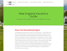 Tablet Screenshot of new-england-vacations-guide.com